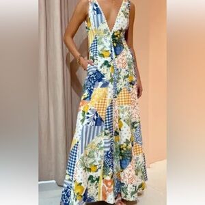 Floral Patchwork Maxi dress